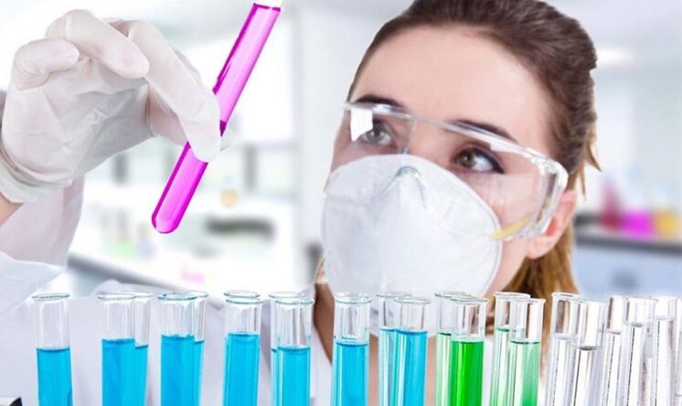 Analyse auf das Vorhandensein von Parasiten im Körper